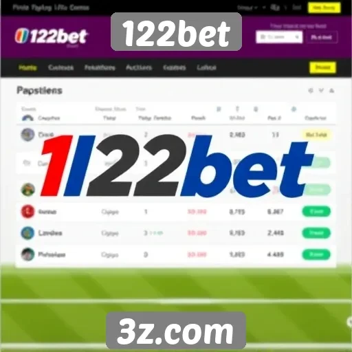 Opções de apostas disponíveis na plataforma 122bet