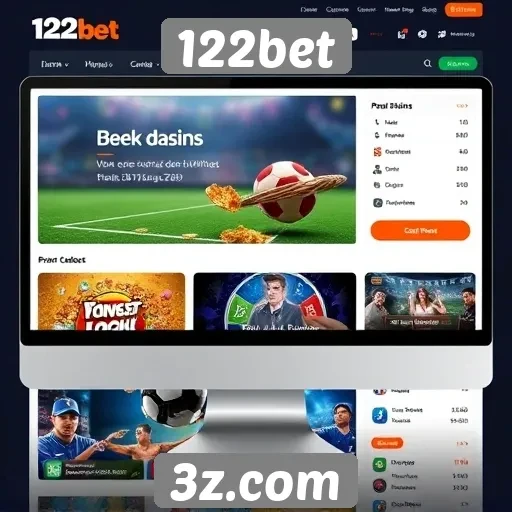 Interface do usuário do site 122bet é intuitiva